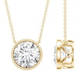 thumbnail image 1 of Rosec Jewels Lab Created Diamond Necklace for Women (4 Carat, E-VS1 Quality) - IGI Certified - Ready to Gift with Jewelry Box, 14K Yellow Gold, 1 of 5