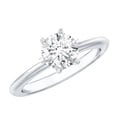 thumbnail image 1 of Rosec Jewels Lab Created Diamond Solitaire Ring (7mm, Ef-Vs Quality) - 1 Carat Diamond Circle Ring - with Jewelry Box, 14K White Gold, US 4.50, 1 of 9