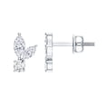 thumbnail image 1 of Rosec Jewels Lab Created Diamond Studs Earrings - Cute Bunny Earrings Diamond (EF-VS Quality) - Ready to Gift, 18K White Gold, 1 of 8