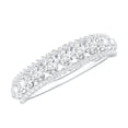 thumbnail image 1 of Rosec Jewels Lab Created Diamond Wedding Anniversary Band Ring for Women - EF-VS Quality, 14K White Gold, US 6.50, 1 of 9