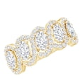 thumbnail image 1 of Rosec Jewels Lab Created Diamond Wedding Band - Designer Wide Eternity Ring (EF-VS Quality), 18K Yellow Gold, US 12.50, 1 of 9