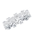 thumbnail image 1 of Rosec Jewels Lab Created Diamond Wedding Ring - Designer Full Eternity Band Ring - EF-VS Quality, 925 Sterling Silver, US 4.00, 1 of 8