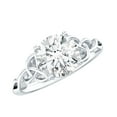 thumbnail image 1 of Rosec Jewels Lab Diamond Circle Engagement Ring 2 Carat (Ef-Vs Quality, 8 mm) - Celtic Knot Ring for Women, 10K White Gold, US 10.00, 1 of 8