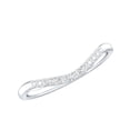 thumbnail image 1 of Rosec Jewels - Lab Diamond Enhancer for Engagement Ring - Curved Notched Ring - EF-VS Quality, 925 Sterling Silver, US 4.00, 1 of 9