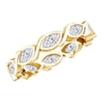 thumbnail image 1 of Rosec Jewels Lab Diamond Marquise Eternity Band Ring - Minimalist Anniversary Ring - EF-VS Grade, 14K Yellow Gold, US 3.00, 1 of 8
