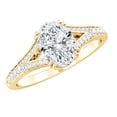 thumbnail image 1 of Rosec Jewels - Lab Diamond Oval Engagement Ring 1 Ct - 6X8 mm - Split Shank Ring - EF-VS Quality, 14K Yellow Gold, US 12.00, 1 of 9