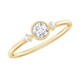 thumbnail image 1 of Rosec Jewels Lab Diamond Promise Ring for Women - Minimalist Round Ring - 4 mm - EF-VS Quality, 18K Yellow Gold, US 9.00, 1 of 9