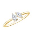 thumbnail image 1 of Rosec Jewels Lab Diamond Promise Ring for Women - Toi Et Moi Ring - Ready to Gift for Valentines Day, 14K Yellow Gold, US 3.00, 1 of 7