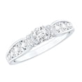 thumbnail image 1 of Rosec Jewels Lab Diamond Ring - Vintage Inspired Engagement Ring (EF-VS Quality Certified), 925 Sterling Silver, US 4.00, 1 of 8