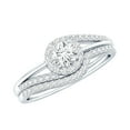 thumbnail image 1 of Rosec Jewels Lab Diamond Wedding Ring Set of 2 - Bypass Ring - EF-VS Quality Authentically Certified, 18K White Gold, US 10.50, 1 of 8