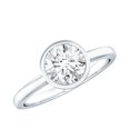 thumbnail image 1 of Rosec Jewels - Lab Grown Diamond Engagement Ring 1 Carat - 7 mm - Solitaire Ring (EF-VS Grade), 14K White Gold, US 12.50, 1 of 9