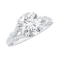 thumbnail image 1 of Rosec Jewels Lab Grown Diamond Engagement Ring 2 Carat (8 mm, EF-VS Quality Authentically Certified), 10K White Gold, US 12.00, 1 of 8