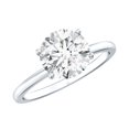 thumbnail image 1 of Rosec Jewels - Lab Grown Diamond Engagement Ring 2 Carat - 8 mm - Solitaire Ring - EF-VS Quality, 18K White Gold, US 3.00, 1 of 8