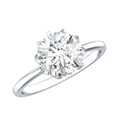 thumbnail image 1 of Rosec Jewels Lab Grown Diamond Engagement Ring 2 Carat - IGI Certified (E-VS1 Quality) - Gift for Special Occasions, 925 Sterling Silver, US 4.00, 1 of 8
