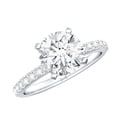 thumbnail image 1 of Rosec Jewels Lab Grown Diamond Engagement Ring 3 Ct - IGI Certified (E-VS1 Grade) - Diamond Solitaire Ring with Jewelry Box, 18K White Gold, US 10.50, 1 of 8