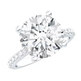 thumbnail image 1 of Rosec Jewels Lab Grown Diamond Engagement Ring (5 Carat, E-VS1 Quality) - IGI Certified - Big Diamond Solitaire Ring, 925 Sterling Silver, US 4.00, 1 of 7