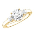 thumbnail image 1 of Rosec Jewels - Lab Grown Diamond Engagement Ring - 7 mm Circle Diamond Ring - Ef-Vs Quality, 18K Yellow Gold, US 7.50, 1 of 8