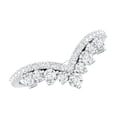 thumbnail image 1 of Rosec Jewels Lab Grown Diamond Enhancer for Engagement Ring (Ef-Vs Quality) - V Shape Ring - with Jewelry Box, 925 Sterling Silver, US 4.00, 1 of 9