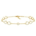 thumbnail image 1 of Rosec Jewels Lab Grown Diamond Infinity Bracelet (EF-VS Quality) - Station Bracelet for Women - Valentines Day Gift, 18K Yellow Gold, 7.0 inches, 1 of 8