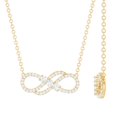 thumbnail image 1 of Rosec Jewels Lab Grown Diamond Infinity Necklace - EF-VS Quality - Ready to Gift for Valentines Day, 18K Yellow Gold, 1 of 8
