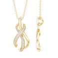 thumbnail image 1 of Rosec Jewels Lab Grown Diamond Infinity Pendant with Chain (Ef-Vs Quality) - Ready to Gift for Valentines Day, 14K Yellow Gold, 1 of 8