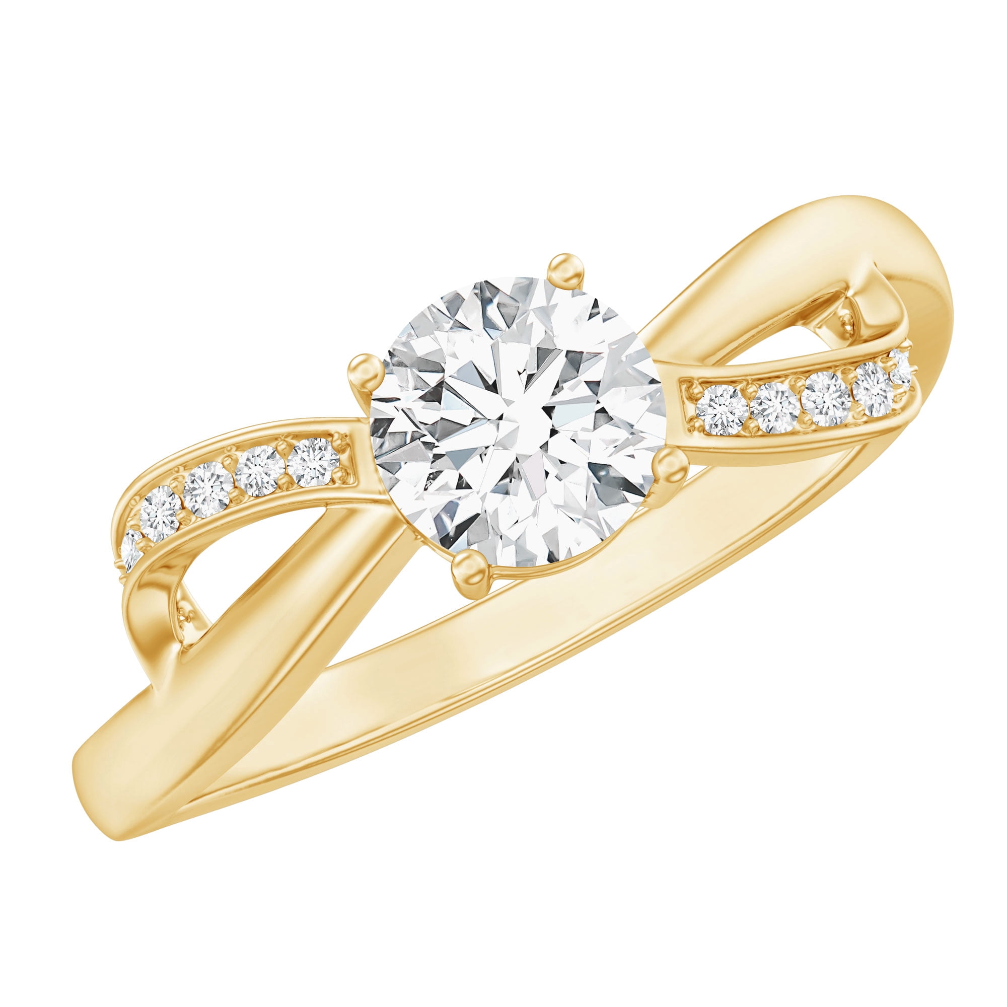 Rosec Jewels Lab Grown Diamond Infinity Promise Engagement Ring for ...