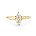 thumbnail image 1 of Rosec Jewels Lab Grown Diamond Promise Ring for Women - EF-VS Grade Certified - Diamond Proposal Ring - Gift for Special Occasions, 10K Yellow Gold, US 8.50, 1 of 7