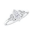 thumbnail image 1 of Rosec Jewels Lab Grown Diamond Ring - 4x8 mm Marquise Engagement Ring - EF-VS Quality, 18K White Gold, US 8.00, 1 of 8