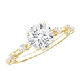thumbnail image 1 of Rosec Jewels Lab Grown Diamond Solitaire Engagement Ring for Women - 0.9 Carat - IGI Certified - E-VS1 Quality - with Jewelry Box, 10K Yellow Gold, US 13.00, 1 of 8