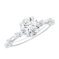 thumbnail image 1 of Rosec Jewels Lab Grown Diamond Solitaire Engagement Ring for Women - 0.9 Carat - IGI Certified - E-VS1 Quality - with Jewelry Box, 18K White Gold, US 11.00, 1 of 8