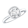 thumbnail image 1 of Rosec Jewels Lab Grown Diamond Solitaire Engagement Ring (2 Carat, E-VS1 Quality) - IGI Certified - with Jewelry Box, 925 Sterling Silver, US 4.00, 1 of 9