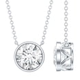 thumbnail image 1 of Rosec Jewels Lab Grown Diamond Solitaire Necklace for Women - IGI Certified - 2 Ct - E-VS1 Grade - Gift for Special Occasions, 925 Sterling Silver, 1 of 8