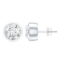 thumbnail image 1 of Rosec Jewels Lab Grown Diamond Stud Earrings with Screw Back - EF-VS Grade Certified - Ready to Gift, 925 Sterling Silver, 1 of 8