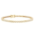 thumbnail image 1 of Rosec Jewels Lab Grown Diamond Tennis Bracelet - Bezel Set Diamond Bracelet - EF-VS Quality - Ready to Gift for Mothers Day, 14K Yellow Gold, 6.0 inches, 1 of 8
