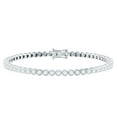 thumbnail image 1 of Rosec Jewels Lab Grown Diamond Tennis Bracelet - Bezel Set Diamond Bracelet - EF-VS Quality - Ready to Gift for Mothers Day, 925 Sterling Silver, 6.0 inches, 1 of 9