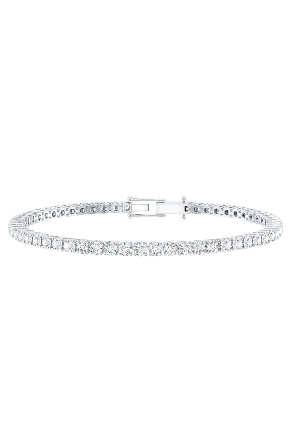 Lab Grown Diamond Tennis Bracelet for Women - Minimalist Bracelet - EF-VS Quality Certified - Ready to Gift, 925 Sterling Silver, 6.0 inches