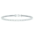 thumbnail image 1 of Rosec Jewels Lab Grown Diamond Tennis Bracelet for Women - Minimalist Bracelet - EF-VS Quality Certified - Ready to Gift, 10K White Gold, 7.0 inches, 1 of 9