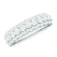 thumbnail image 1 of Rosec Jewels Lab Grown Diamond Wedding Ring - Half Eternity Band Ring Wide - EF-VS Grade (Ready to Gift), 18K White Gold, US 10.50, 1 of 8