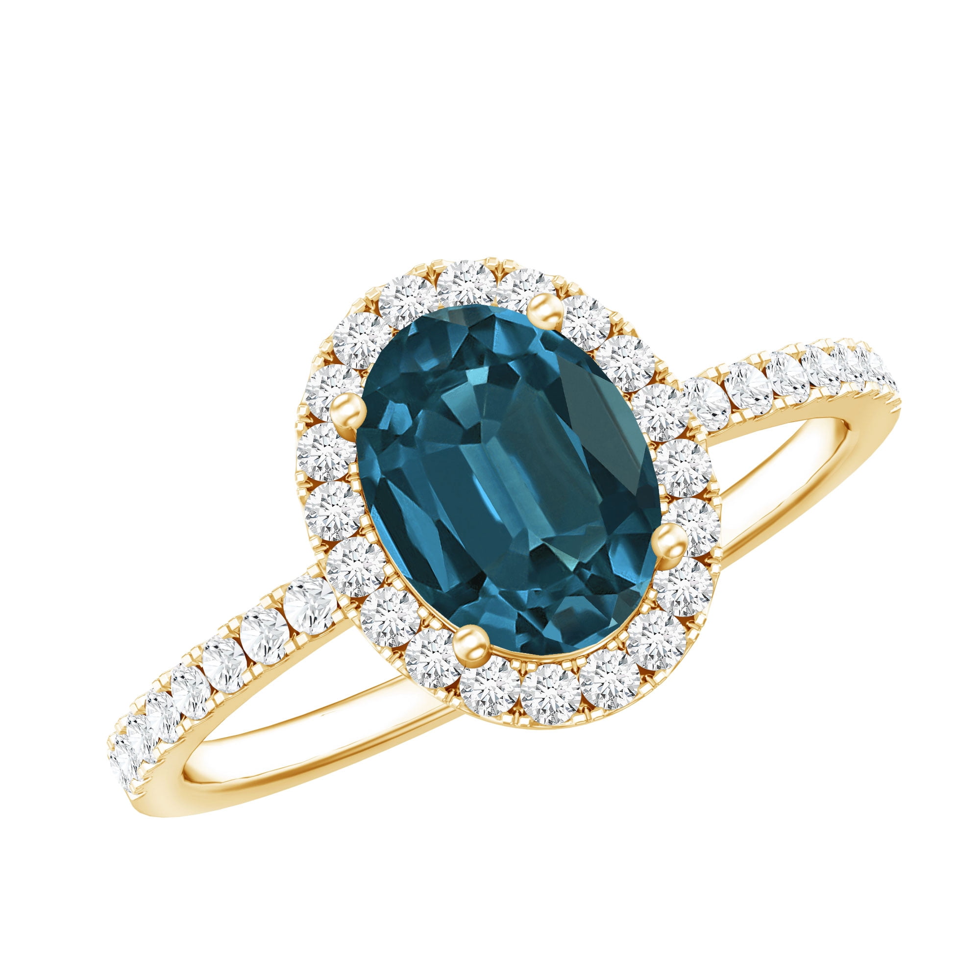 Real Blue Topaz Rings Rosec Jewels London Blue Topaz Oval Engagement Ring - Blue Topaz ...