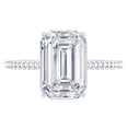 thumbnail image 1 of Rosec Jewels Moissanite Emerald Cut Engagement Ring 2 Carat - D-VS1 Quality Certified Moissanite Ring (6x8 MM), with Jewelry Box, 925 Sterling Silver, US 4.00, 1 of 9