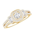 thumbnail image 1 of Rosec Jewels Moissanite Engagement Ring for Women, Vintage Inspired Ring (D-VS1 Quality), 18K Yellow Gold, US 9.50, 1 of 9