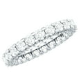 thumbnail image 1 of Rosec Jewels Moissanite Eternity Ring for Women - Certified Moissanite Wedding Band - D-VS1 Quality - with Jewelry Box, 14K White Gold, US 13.00, 1 of 9