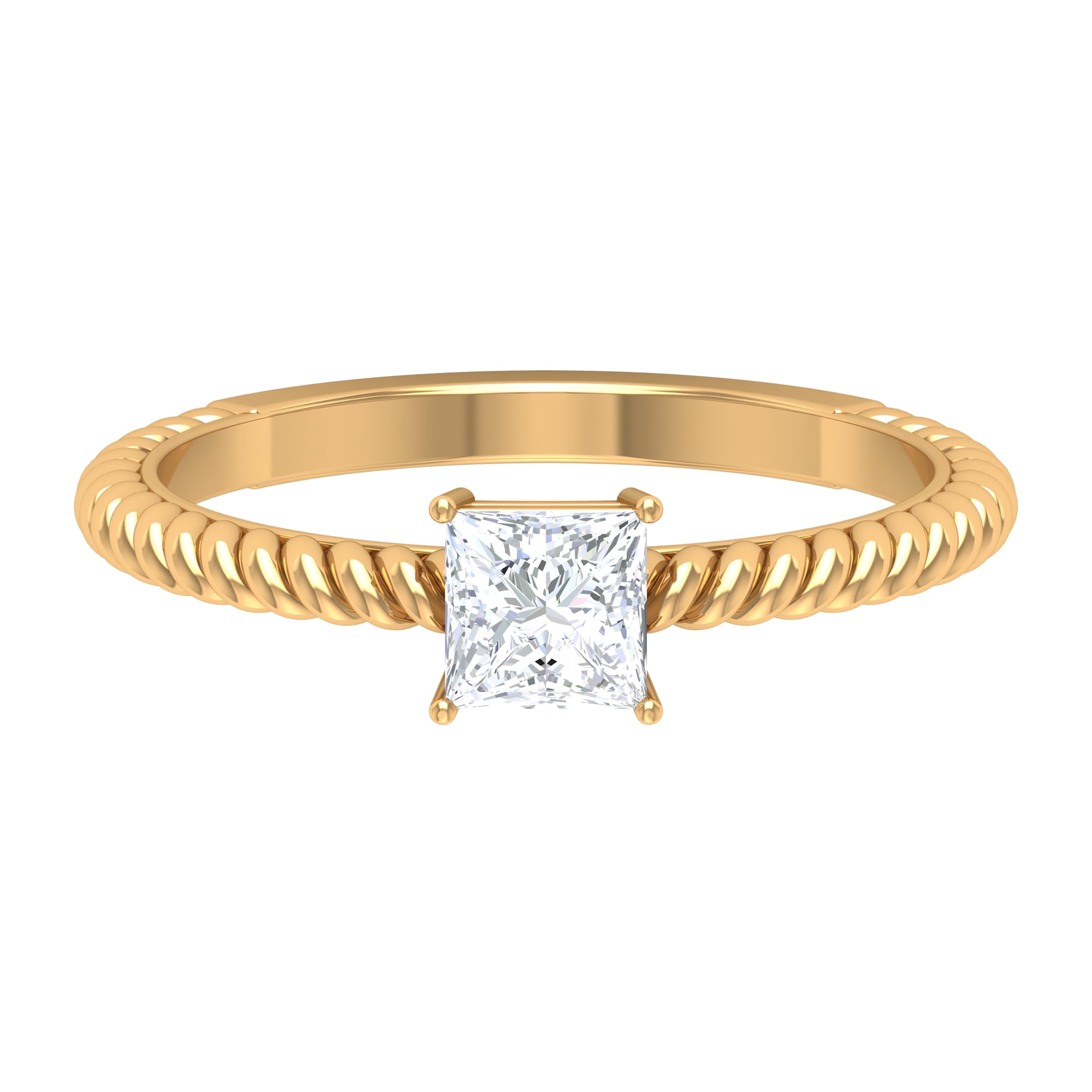 10k Yellow Gold Ruby Claddagh Ring – Promise, Engagement Or Wedding Ring With Open Heart Design