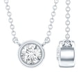 thumbnail image 1 of Rosec Jewels - Lab Grown Diamond Necklace for Women - EF-VS Quality - Ready to Gift with Jewelry Box, 14K White Gold, 1 of 8