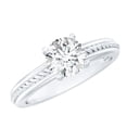 thumbnail image 1 of Rosec Jewels Solitaire Diamond Ring - Lab Grown Diamond Engagement Ring for Women (EF-VS Grade), 925 Sterling Silver, US 4.00, 1 of 8