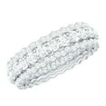 thumbnail image 1 of Rosec Jewels Wedding Band Ring for Women - Certified Moissanite Eternity Band Ring (D-VS1 Grade), 18K White Gold, US 4.50, 1 of 7