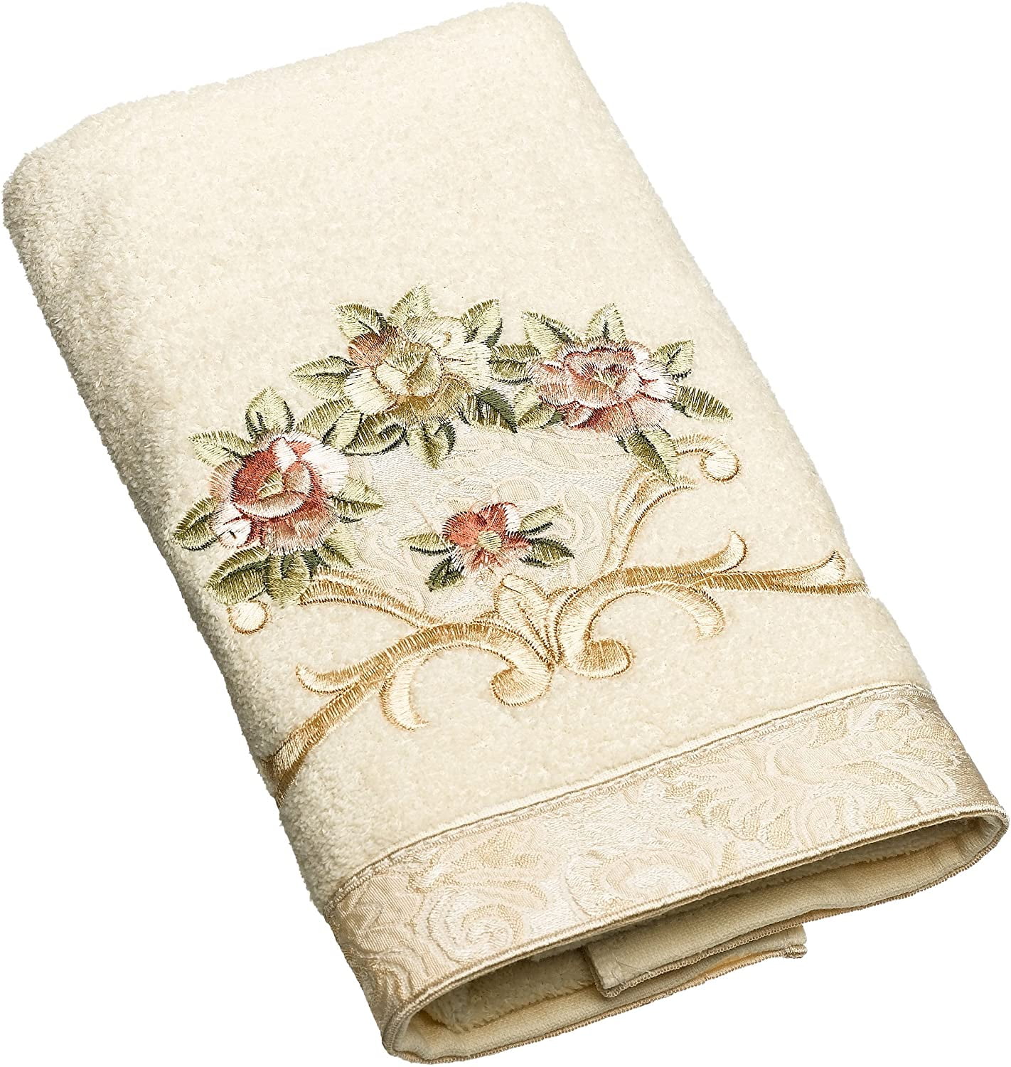 Avanti Friendly Gathering Cotton Embroidered Hand Towel - Macy's