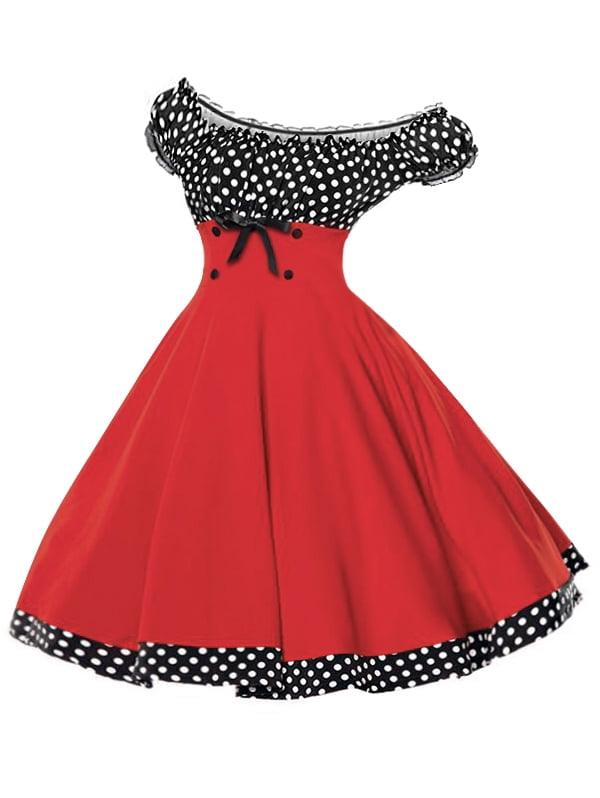 off the shoulder pin up dress Dolores Space Pin Up Doll Dress