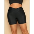thumbnail image 1 of Rosegal for WomenPlus Size Tulip Waist Boyleg Beach Shorts Black 4X, 1 of 6
