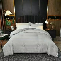 Roselyne All-Season Silk Blend Comforter, Premium Soft Duvet with Breathable Cotton Cover, Lightweight & Cozy, Queen/King – Gray or Pink